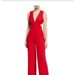 Aidan by Aidan Maddox red jumpsuit